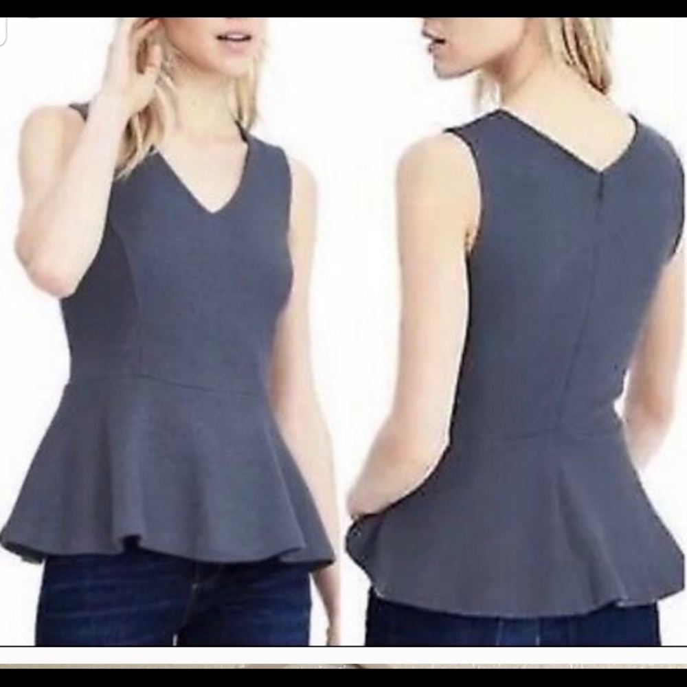 Banana Republic wool blend peplum top in size 4